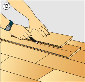 Bước 13 lắp đặt sàn gỗ